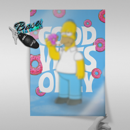 Homer Simpson Good Vibes Only