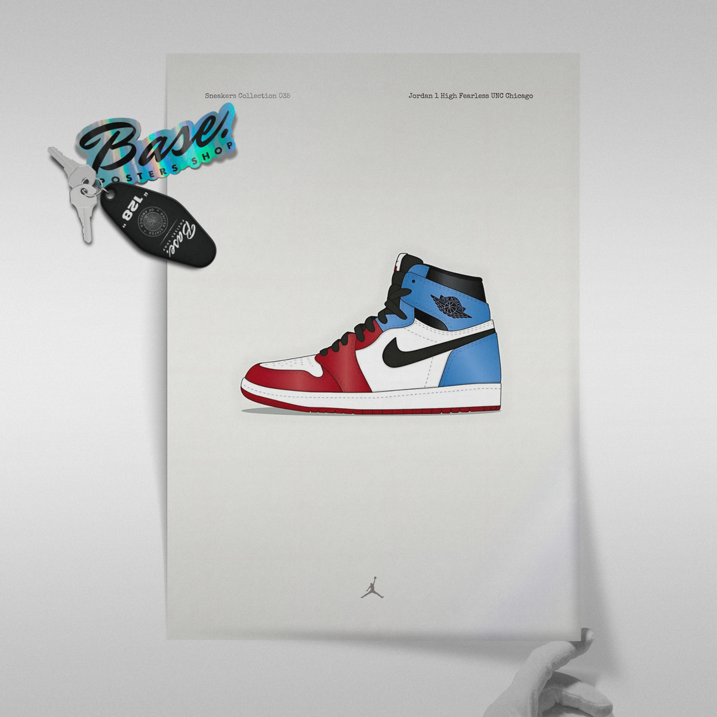 Jordan 1 High Fearless UNC Chicago