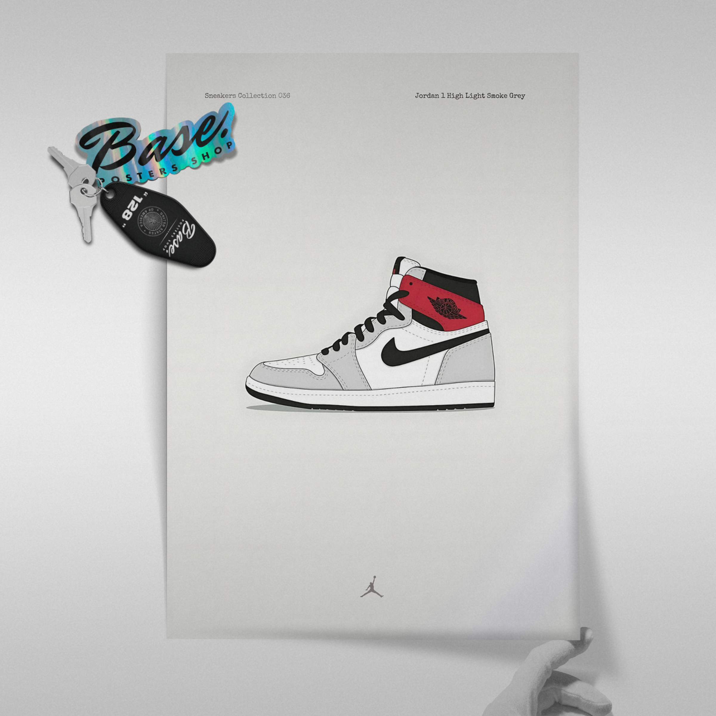 Jordan 1 High Light Smoke Grey