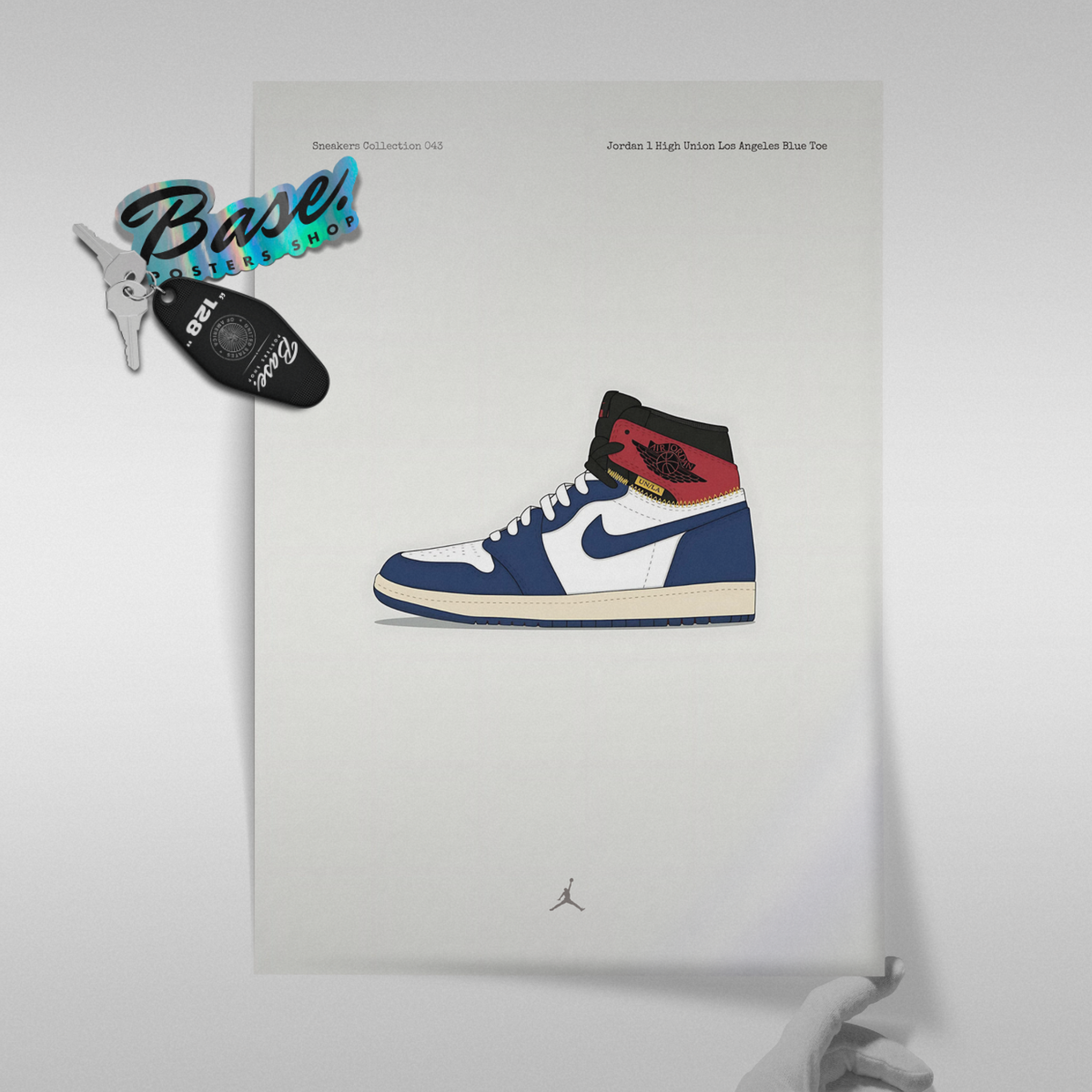 Jordan 1 High Union Los Angeles Blue Toe