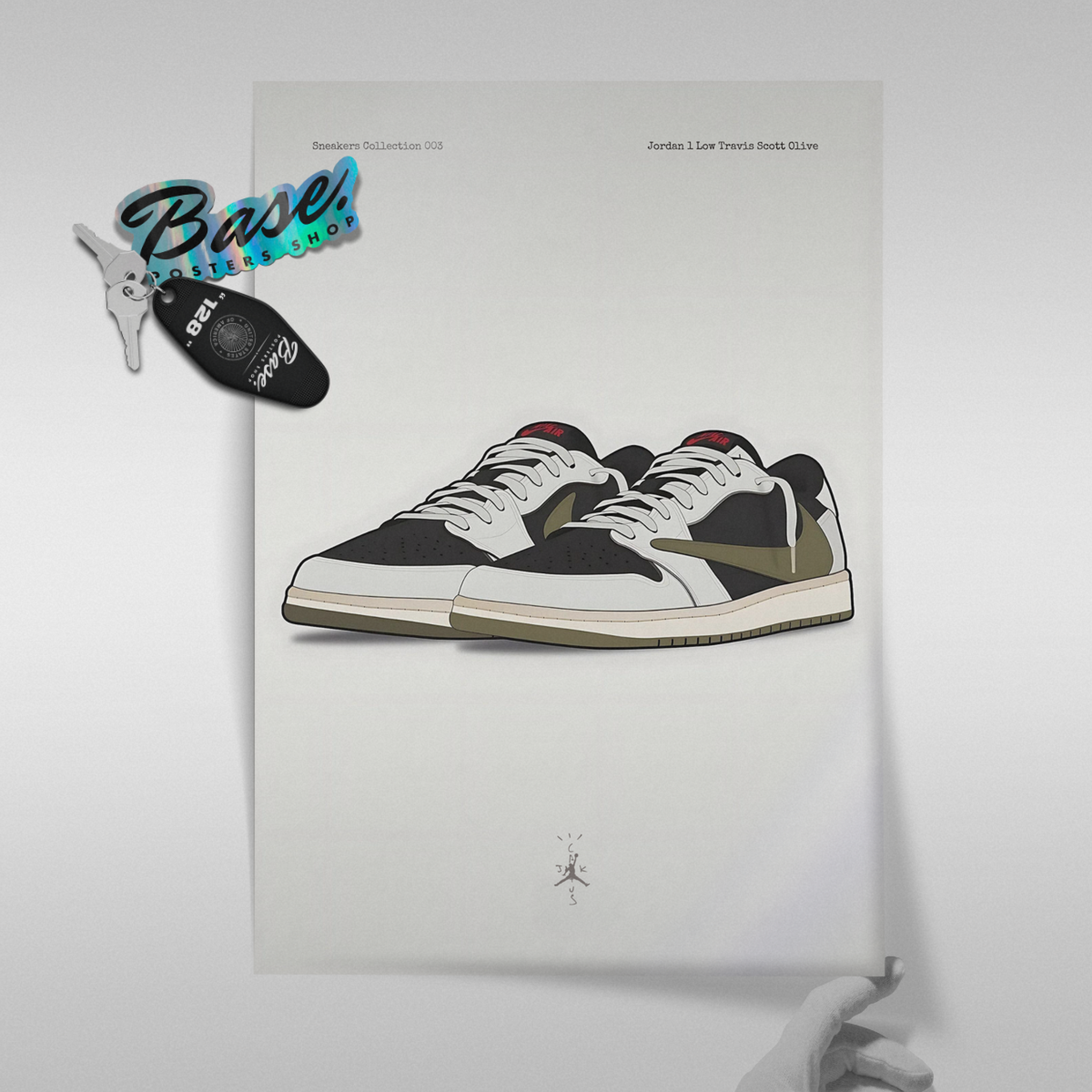 Jordan 1 Low Travis Scott Olive
