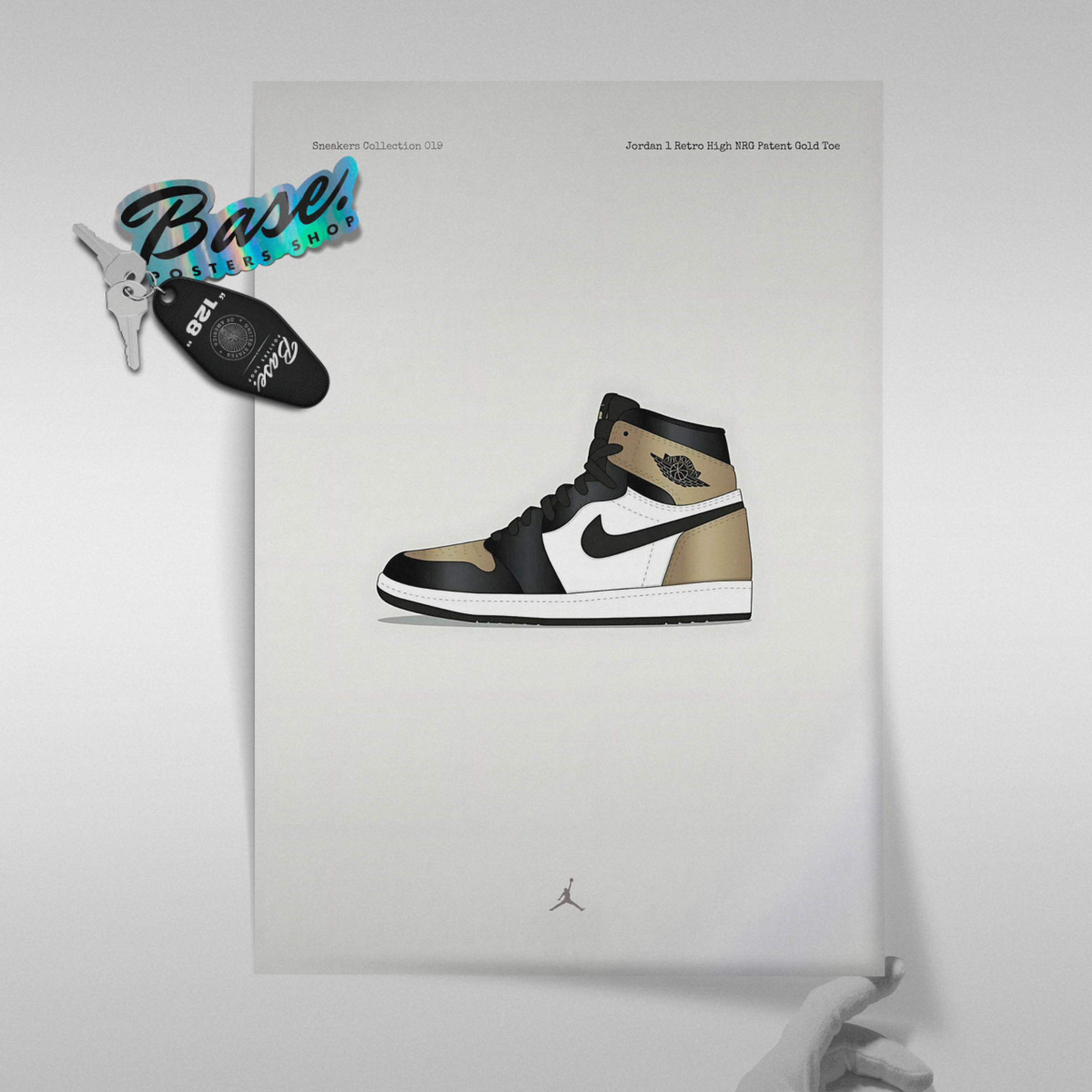 Jordan 1 Retro High NRG Patent Gold Toe