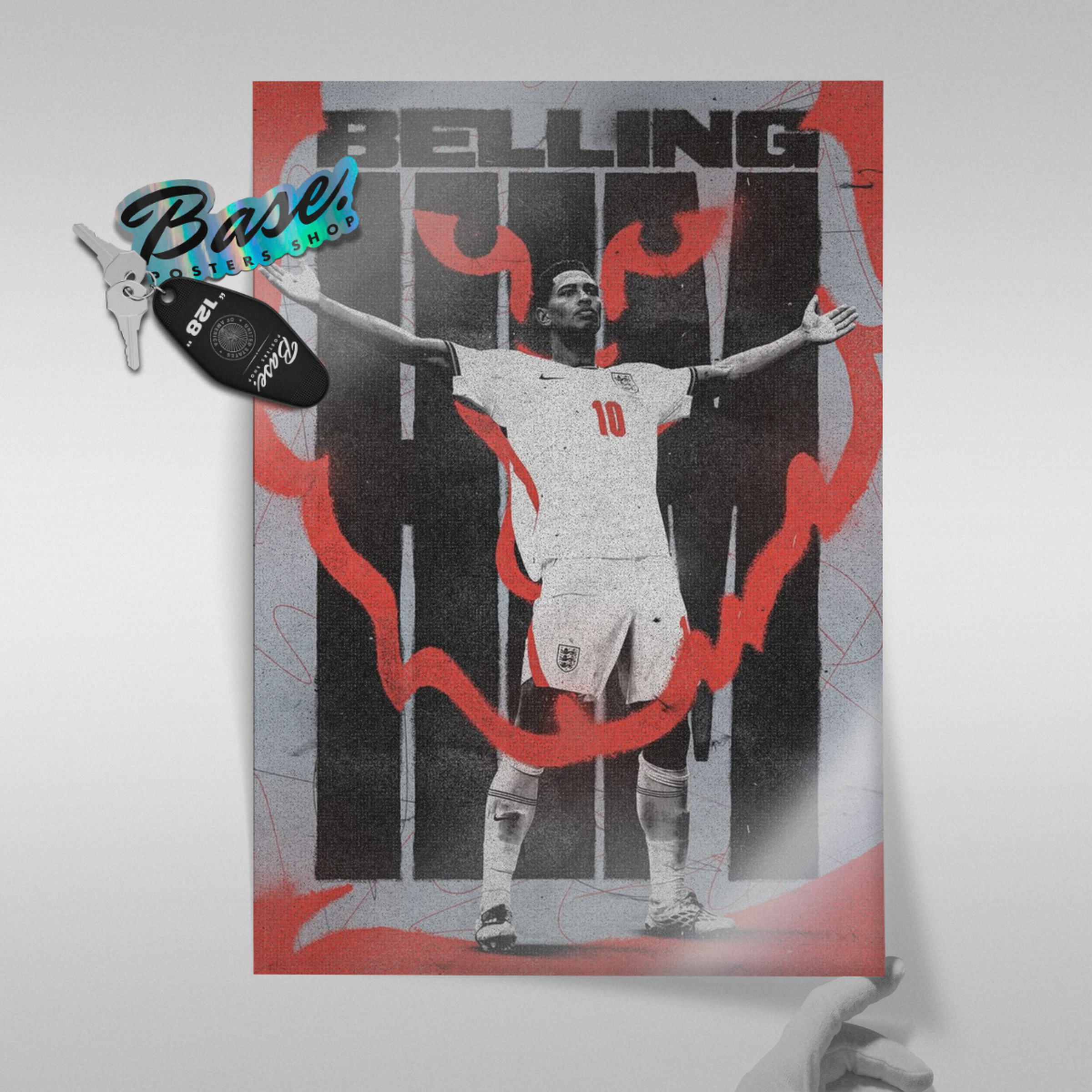 Jude Bellingham - England Celebration Poster