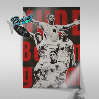 Jude Bellingham - England Number 10 Collage Poster