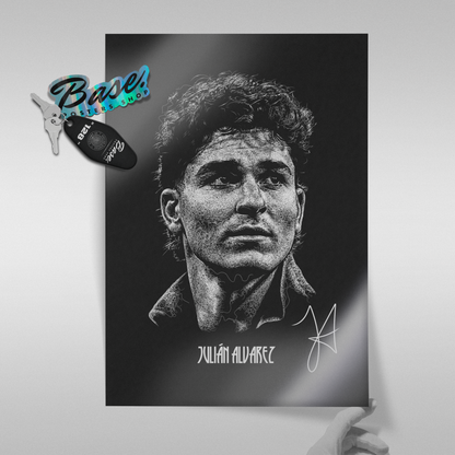 Julian Alvarez - Signature Portrait Poster