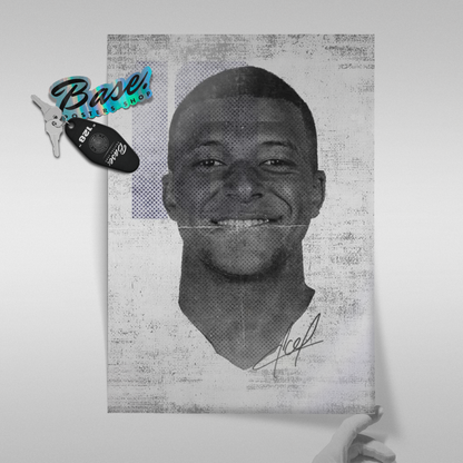 Kylian Mbappe - Collage Portrait Poster