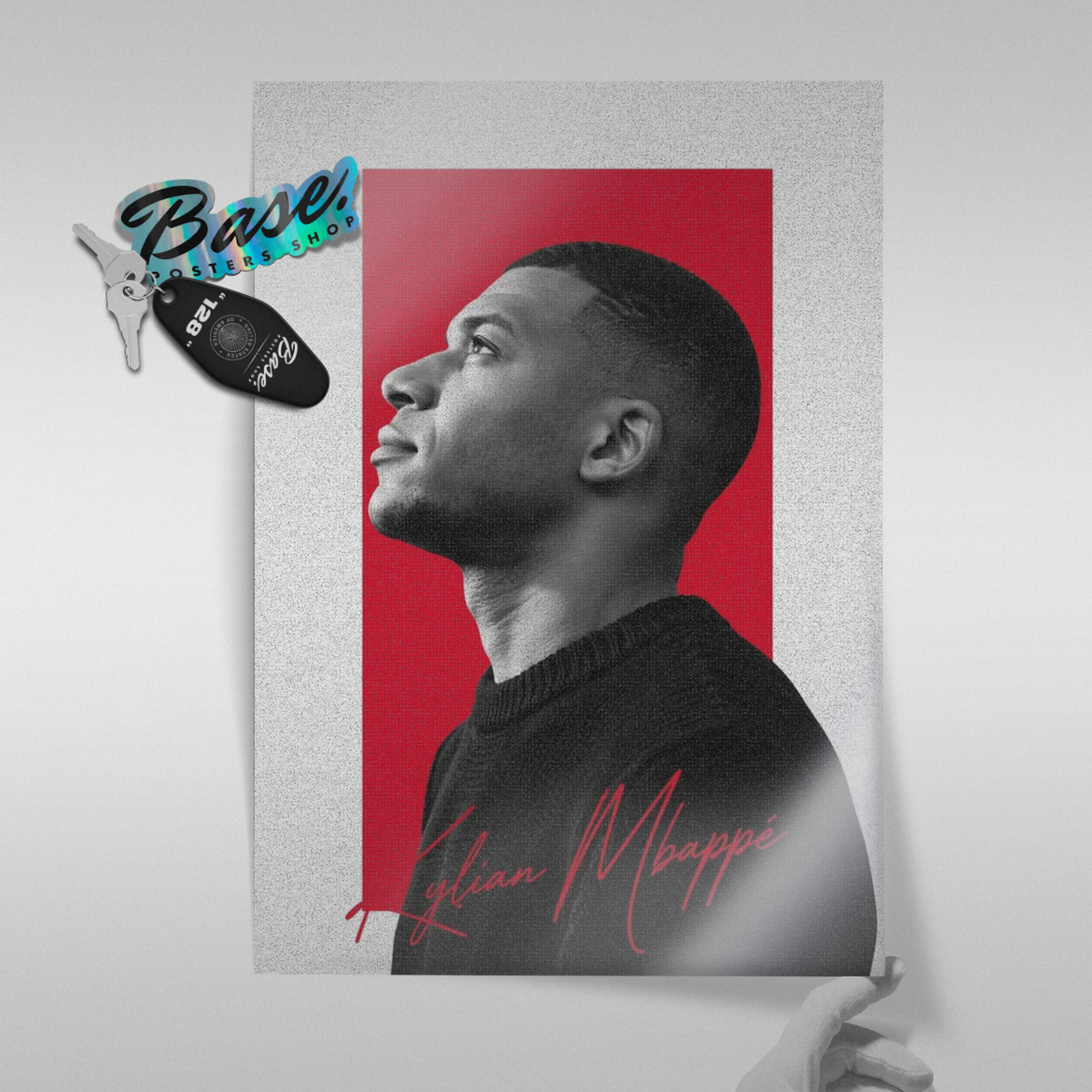 Kylian Mbappe - Profile Portrait Poster