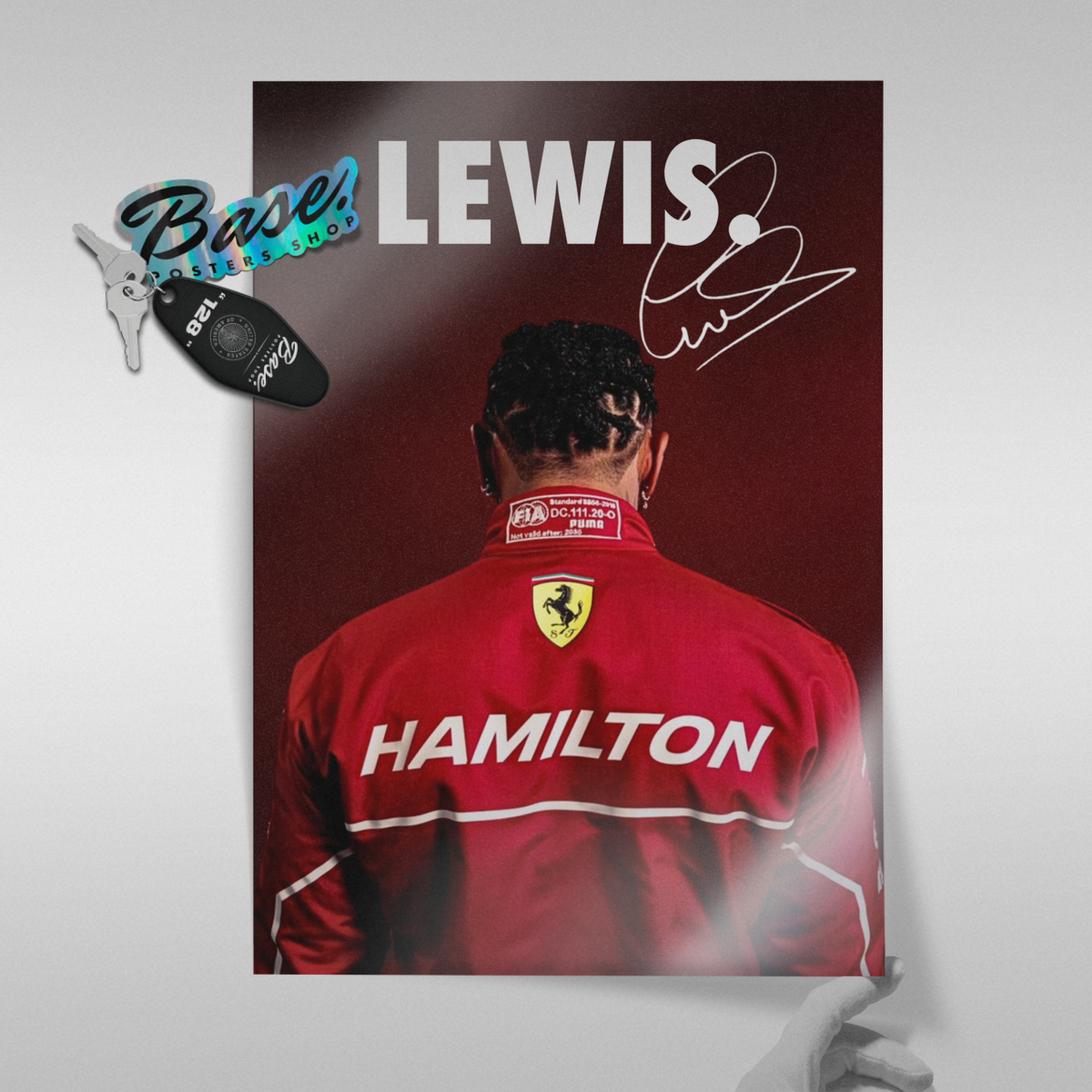 Lewis Hamilton X Ferrari Sign