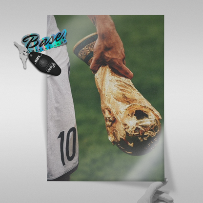 Lionel Messi - World Cup Trophy Poster
