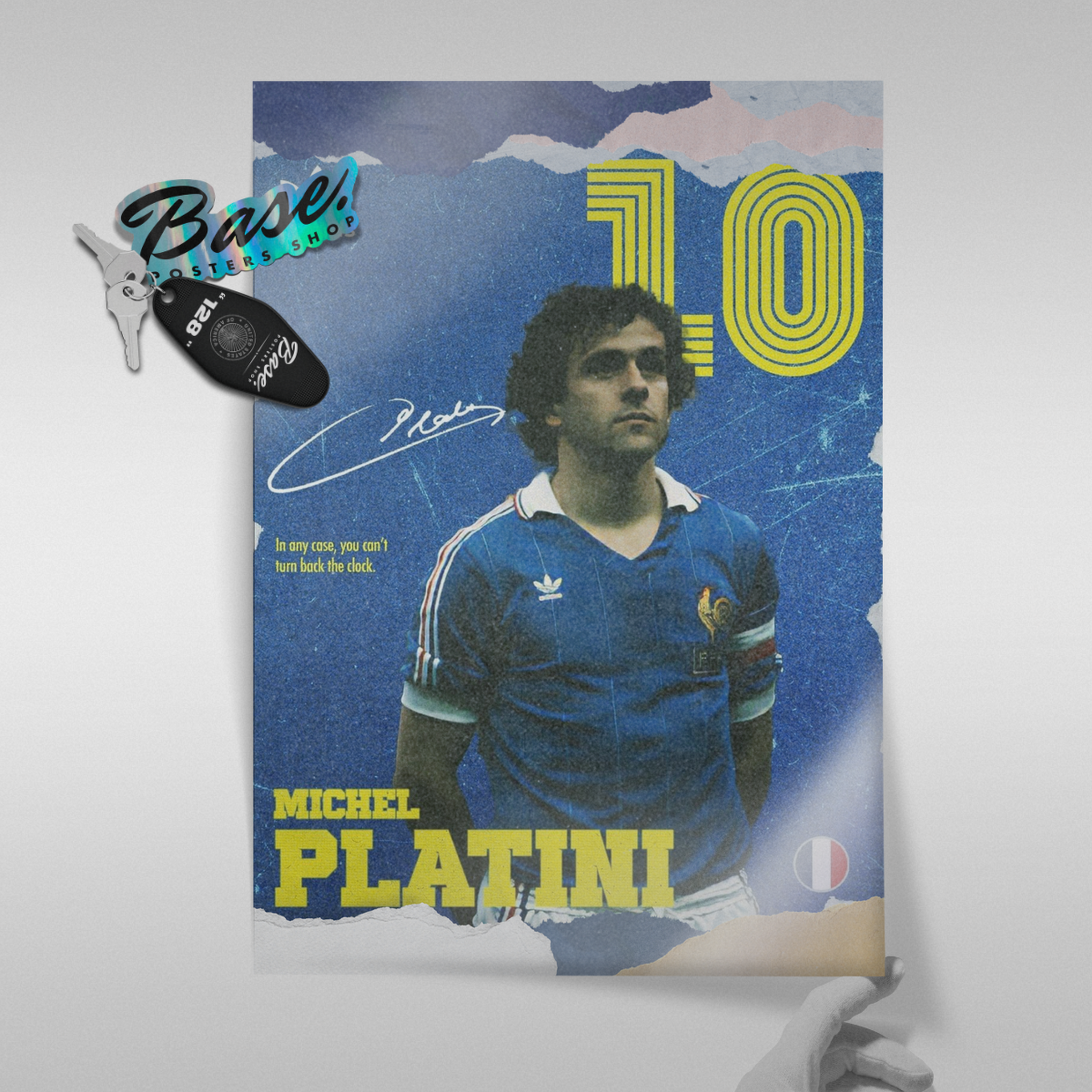 Michel Platini - France Number 10 Poster