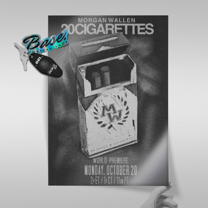 Morgan Wallen 20 Cigarettes Poster