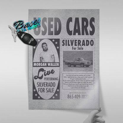 Morgan Wallen Silverado For Sale