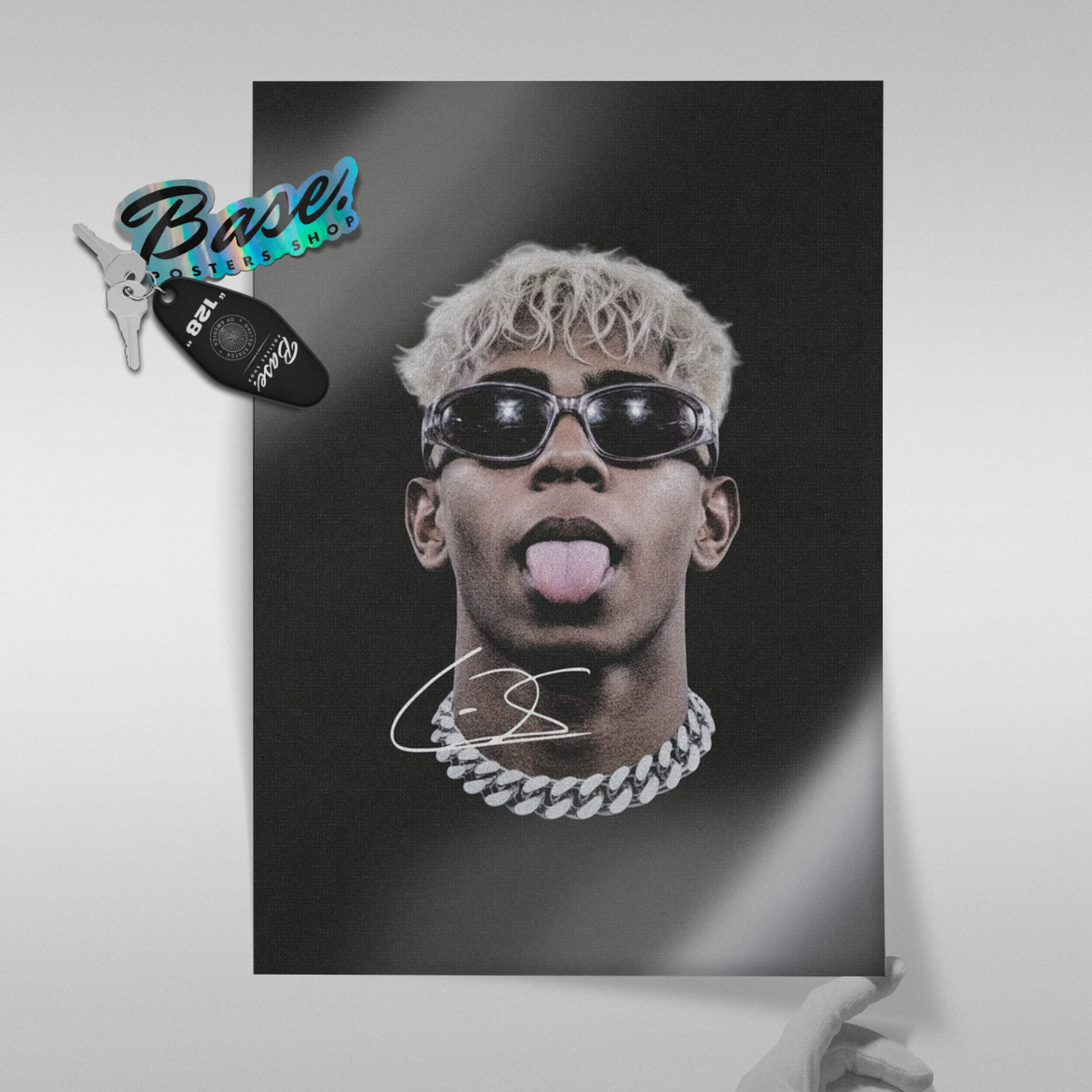 Neymar Jr - Blonde Icon Poster