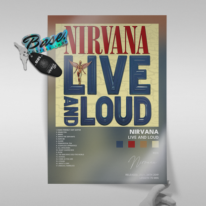 nirvana Live And Loud poster