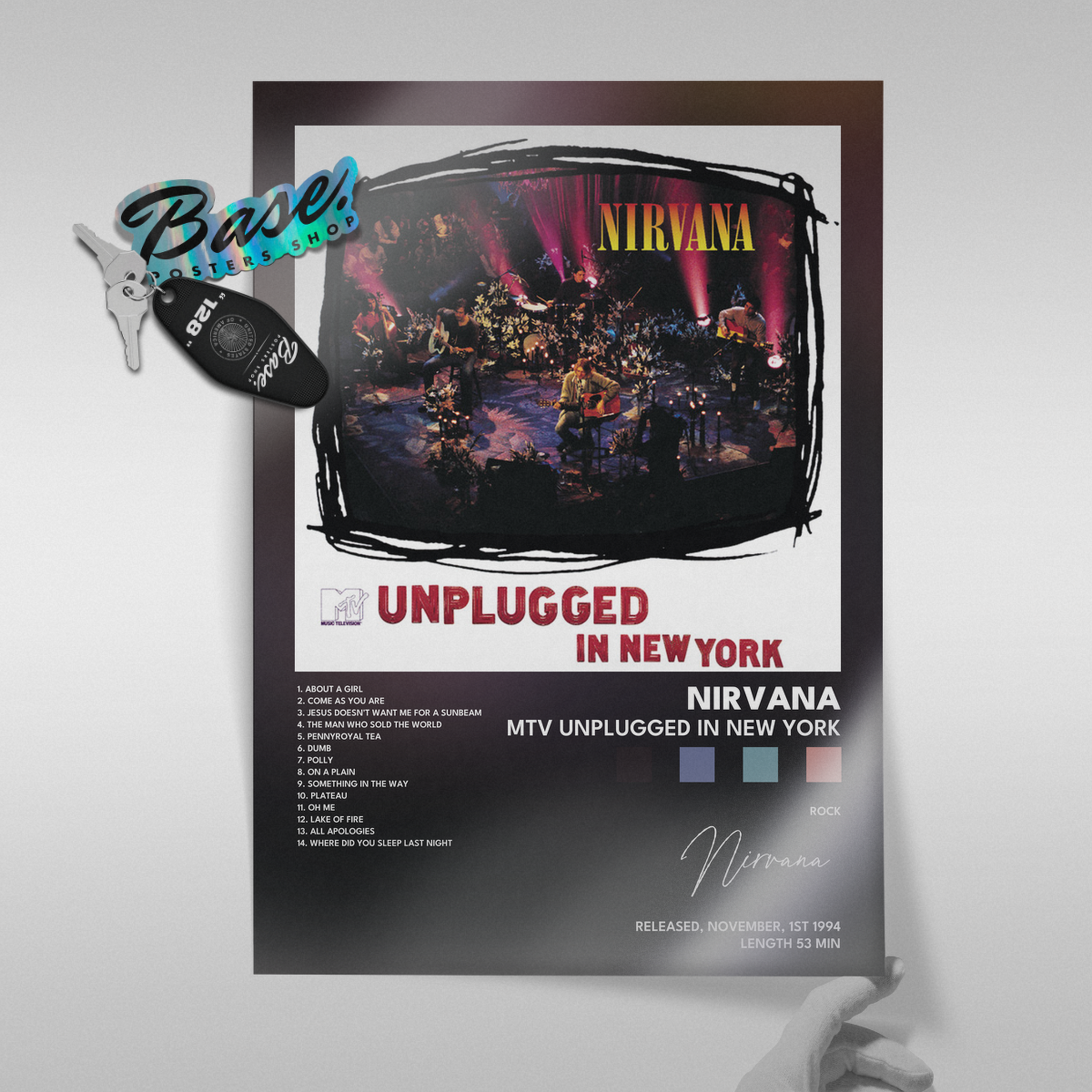 nirvana MTV Unplugged In New York poster