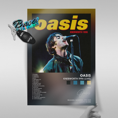 oasis Knebworth 1996 Live poster
