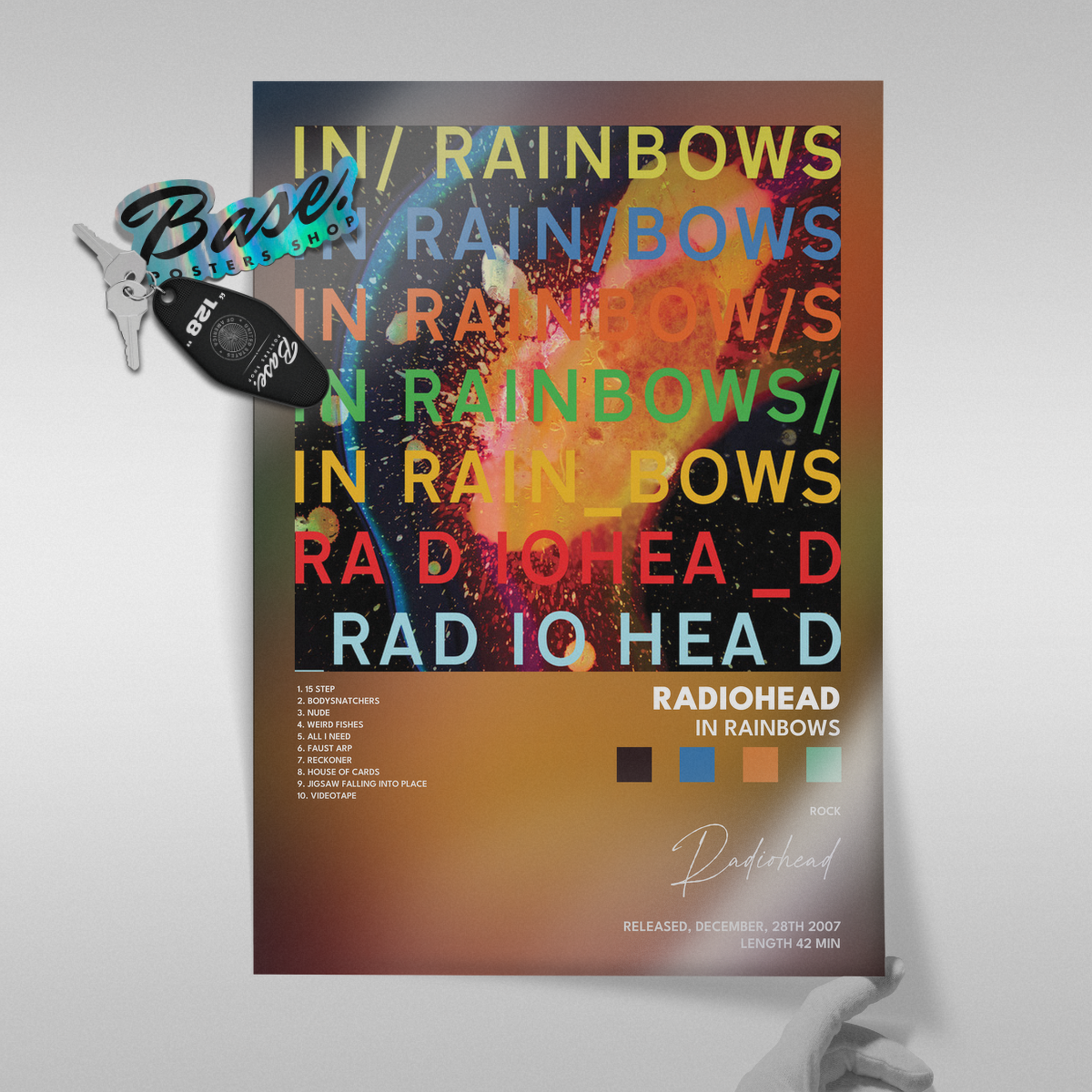 radiohead In Rainbows poster