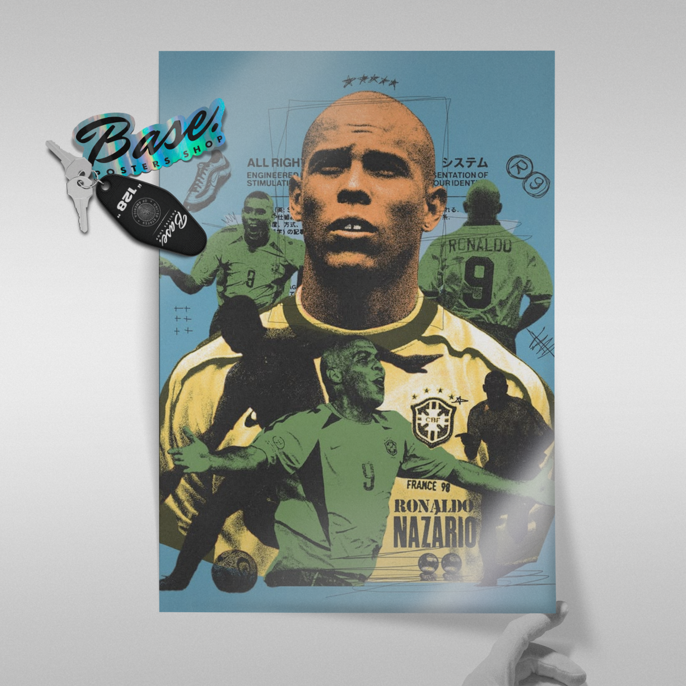 Ronaldo Nazario - France 98 Poster