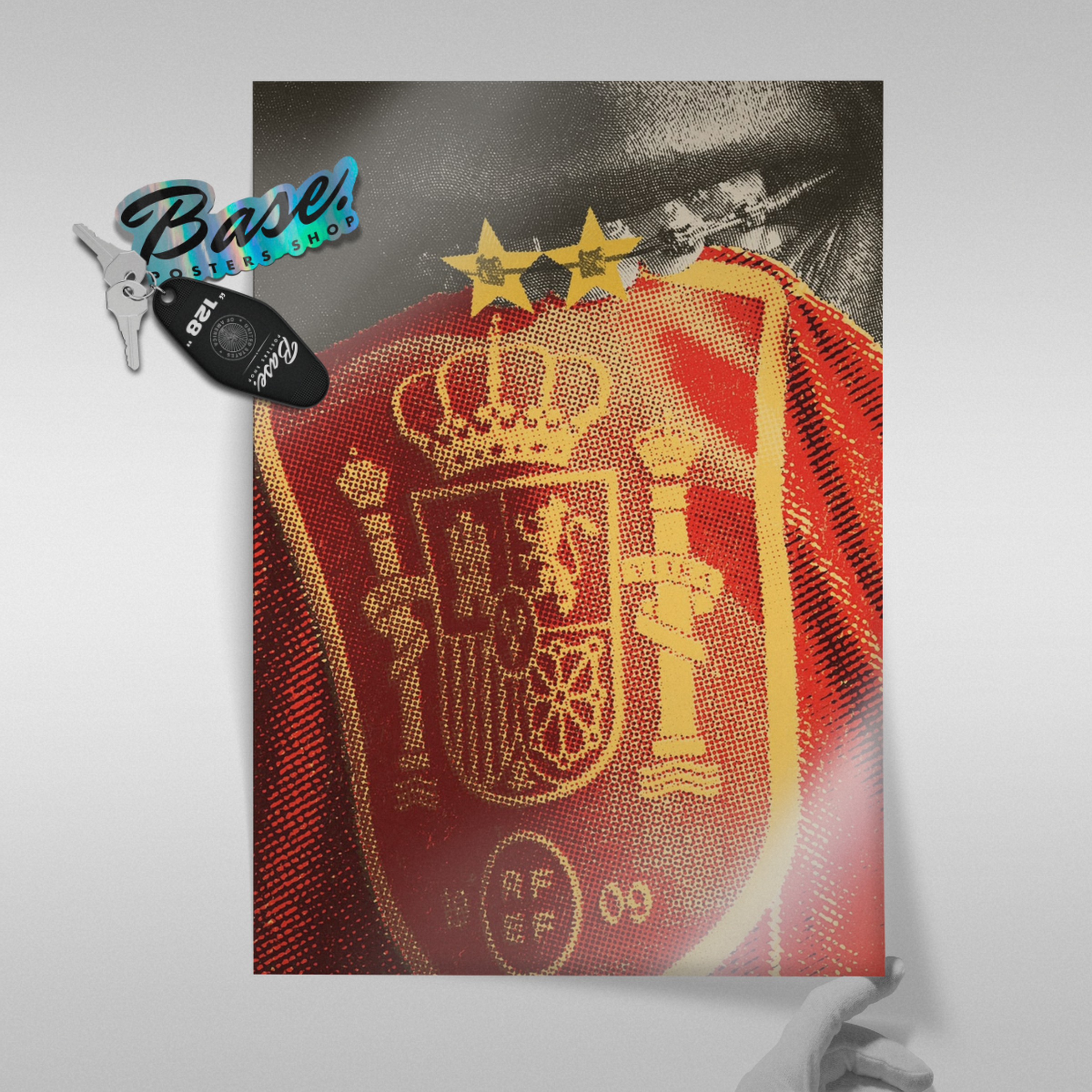 Spain National Team - Crest Close-Up Poster