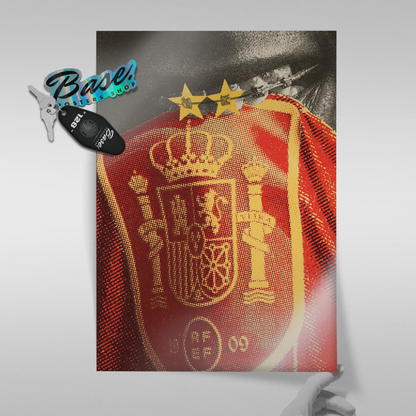 Spain National Team - Crest Close-Up Poster