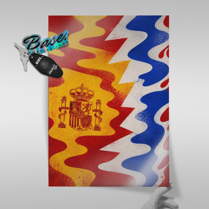 Spain National Team - Flag Art Poster