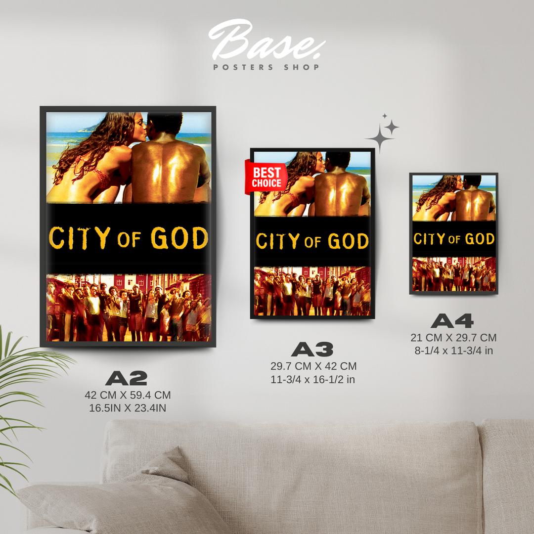 CITY OF GOD Poster – from 7.95€ | Free Shipping – Posters Base
