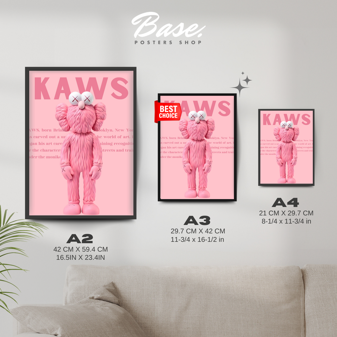 KAWS NGV BFF ポスター BLUE PINK 2枚セット KAWS POSTER カウズ KAWS NGV BFF ポスター BLUE PINK 2枚セット KAWS POSTER カウズ