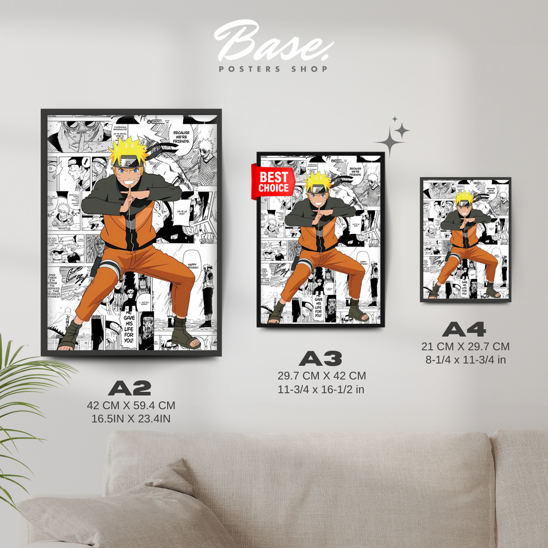 NARUTO MANGA Poster – from 7.95€ | Free Shipping – Posters Base