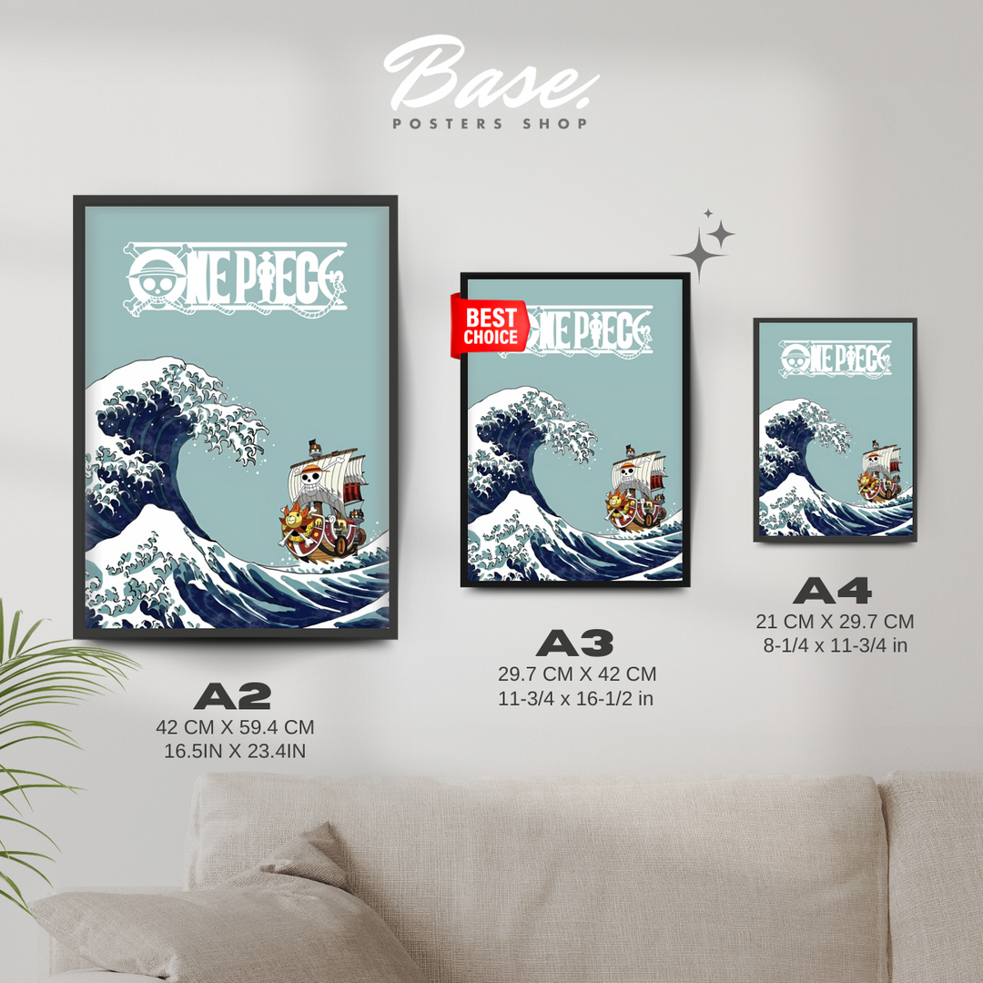 ONE PIECE X Kanagawa Poster – from 7.95€ | Free Shipping – Posters
