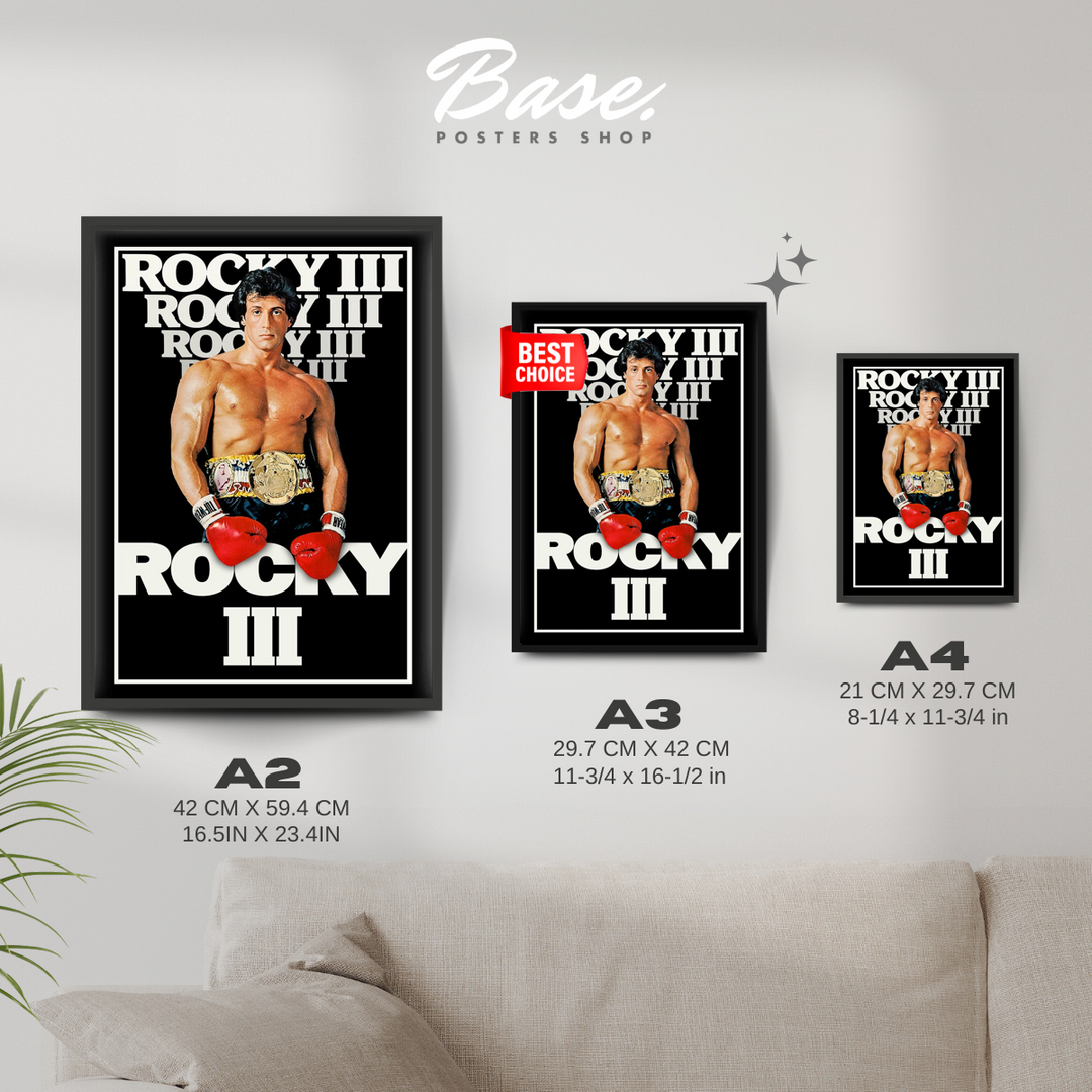 Rocky III Poster – from 7.95€ | Free Shipping – Posters Base