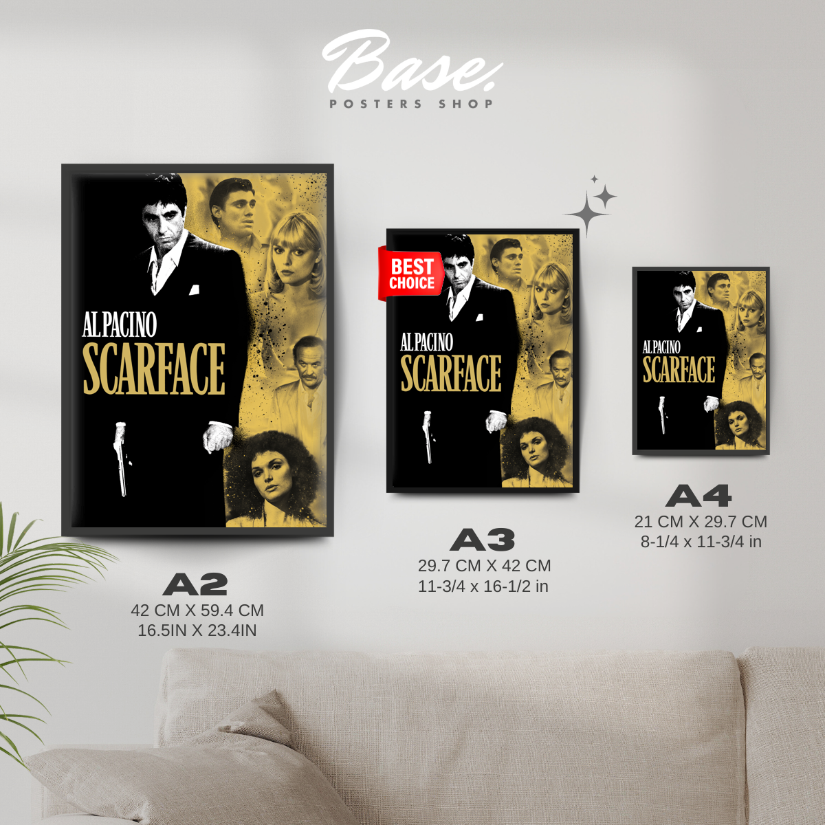 SCARFACE Poster – from 7.95€ | Free Shipping – Posters Base