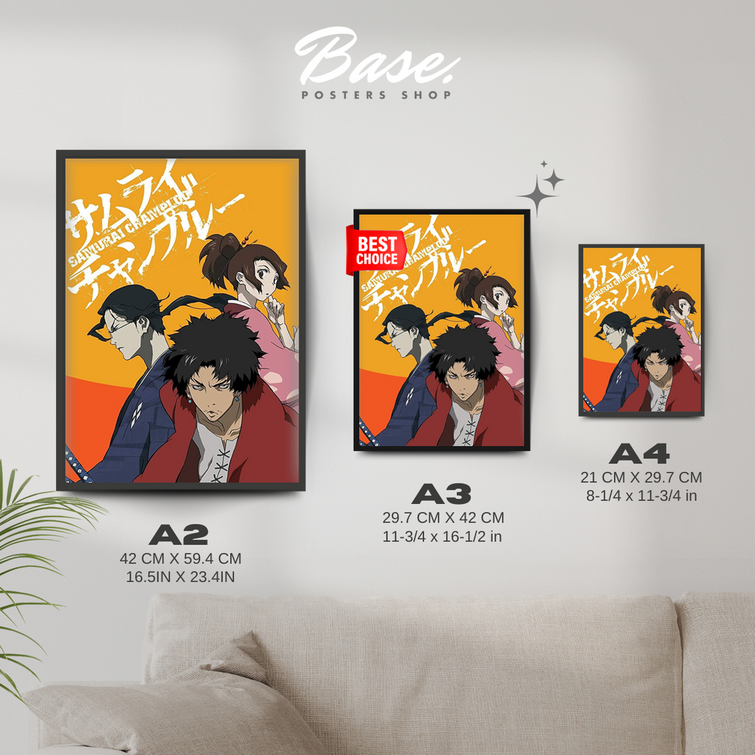 Samurai Champloo Poster – from 7.95€ | Free Shipping – Posters Base Samurai Champloo Poster – from 7.95€ | Free Shipping – Posters Base