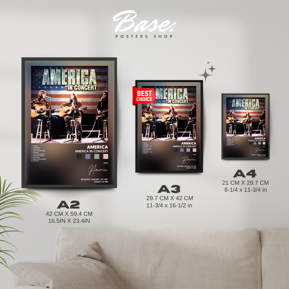 america America In Concert poster