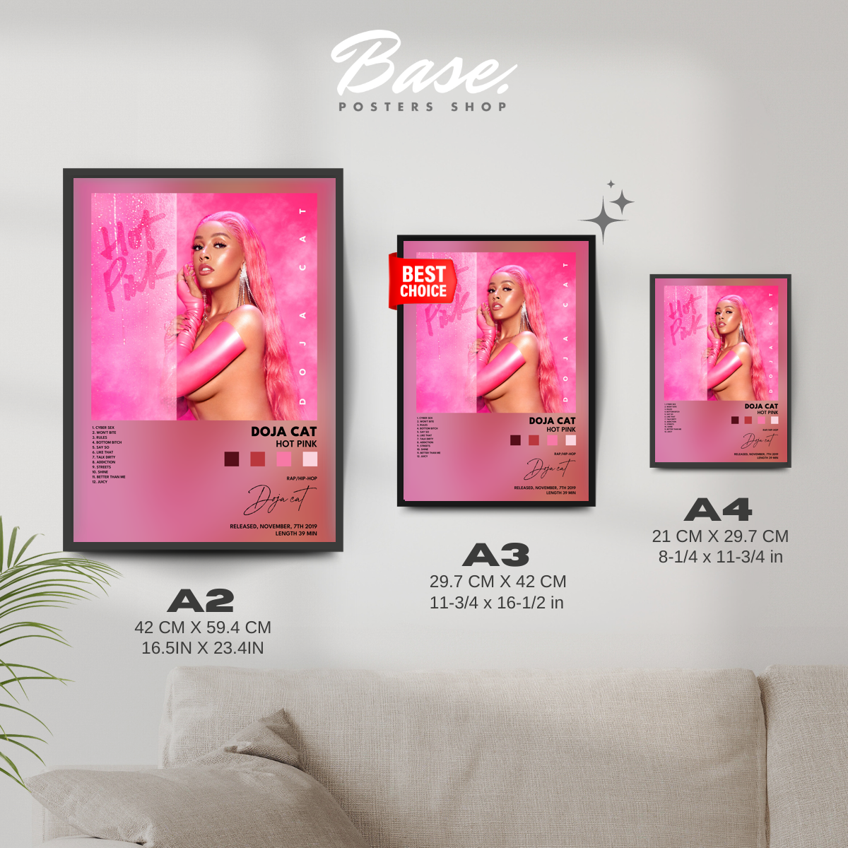 doja cat Hot Pink poster