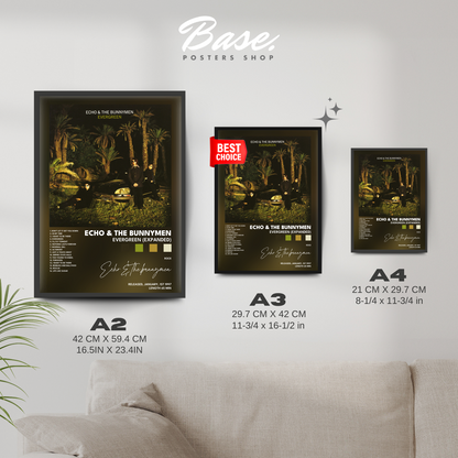 echo  the bunnymen Evergreen Expanded poster