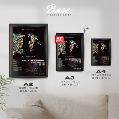echo  the bunnymen Live in London 2014 poster