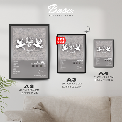 incubus Live in Malaysia 2004 poster