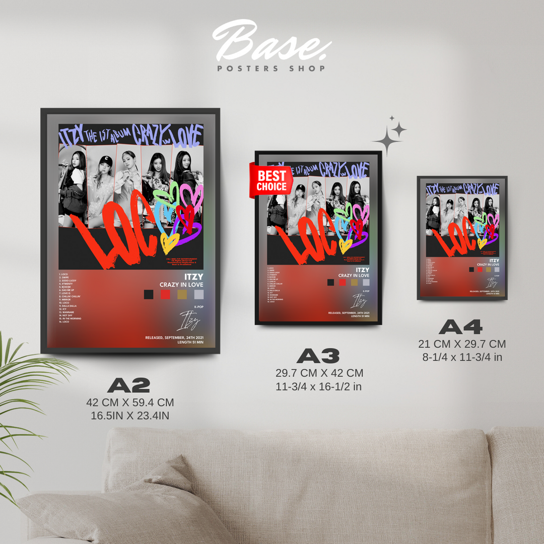 K-POP Posters of itzy CRAZY IN LOVE – from 11.95€ | Free Shipping