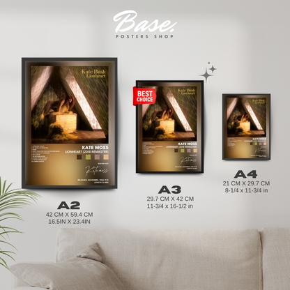 kate moss Lionheart 2018 Remaster poster