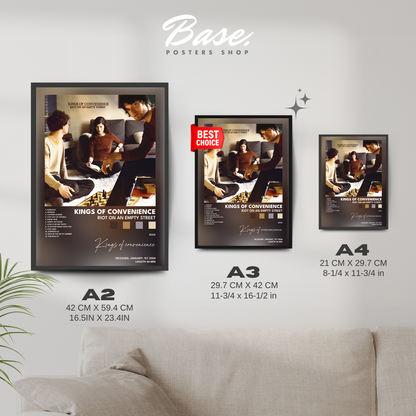 kings of convenience Riot On An Empty Street poster