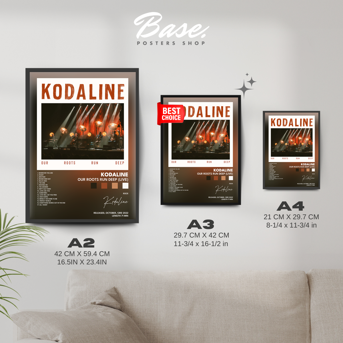 kodaline Our Roots Run Deep Live poster