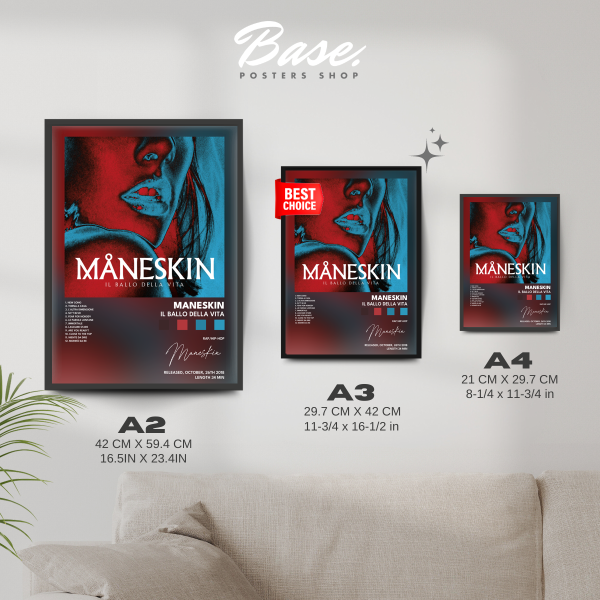 maneskin Il ballo della vita poster