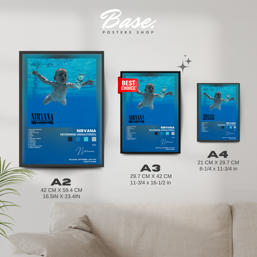 nirvana Nevermind Remastered Plakat Plakat – od 6,95