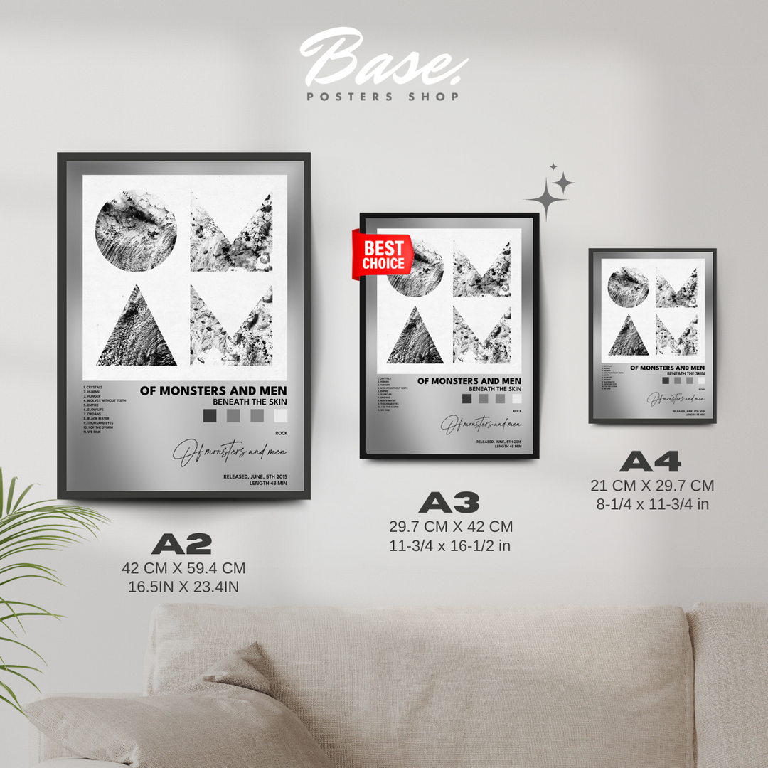 of monsters and men Beneath The Skin poster Poster – from 6.95€