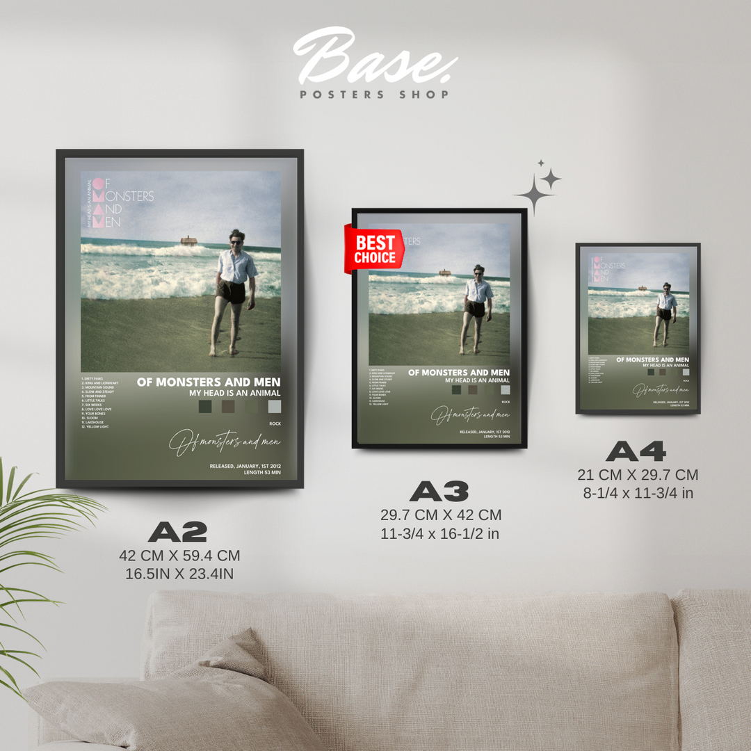 of monsters and men My Head Is An Animal poster Poster – from 6.95€