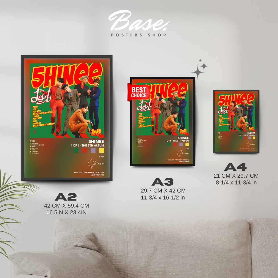 SHINee 1of1、1and1 ポスター　3枚 K-POP Posters of shinee 1 of 1 The 5th Album – from 11.95€ | Free