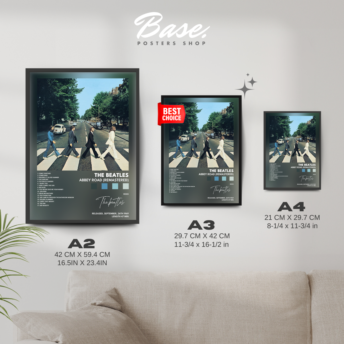 the beatles Abbey Road Remastered poster