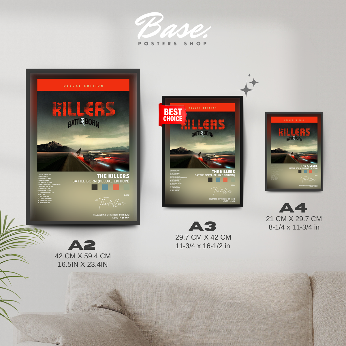 the killers Battle Born Deluxe Edition poster