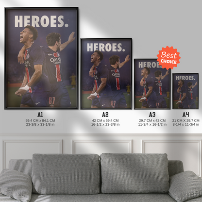 Doué X Joao Neves 'heroes'