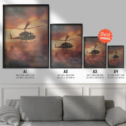 Call Of Duty – Helicopter At Warzone Sunset